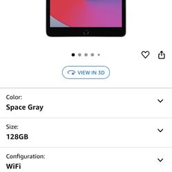 Apple iPad (10.2-inch, Wi-Fi, 128GB, 8th Generation) - Space Gray