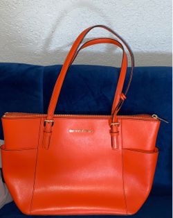 Michael Kors Orange Leather Bag