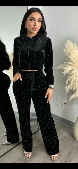rhinestone jogger set
