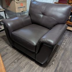 Leather 3 Piece Couch Set
