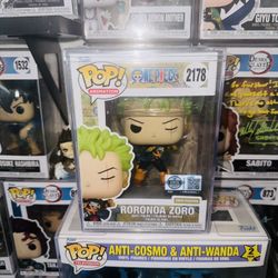 Funko Pop! One Piece: Roronoa Zoro #2178 LE3500 Hot Topic Exclusive W/ Protector