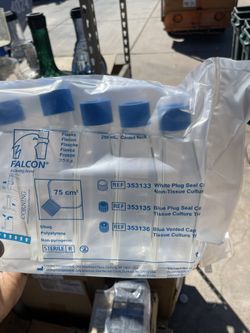 Falcon Tissue Culture Flask, Case of 60, New, $125