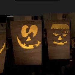 Wood Jack -O -Lantern 