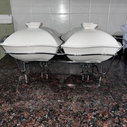 Double covered  Porcelain Bakers 