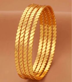 Gold plated bangles