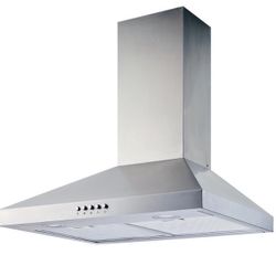Siena 30 in. 350CFM Convertible Pyramid Wall Mount Range Hood in Stainless Steel