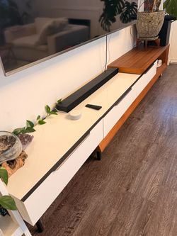 Rove Concepts Winston Media Console – Walnut & White