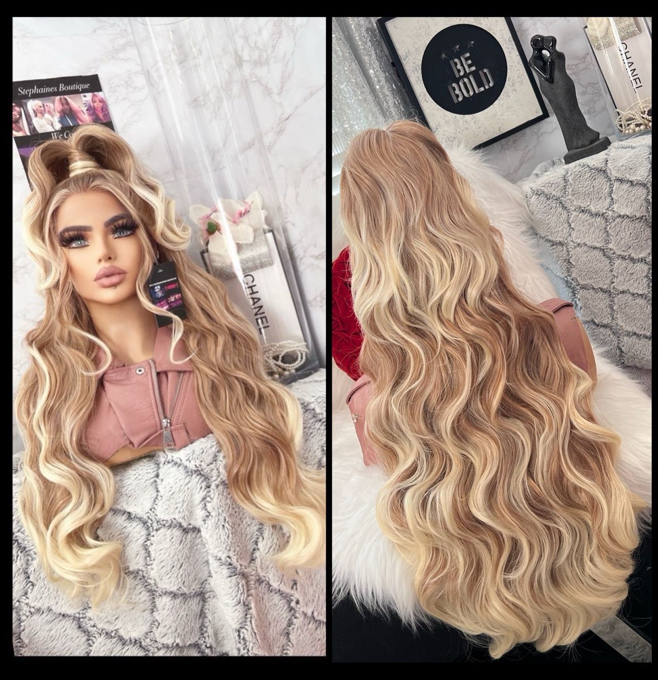 Human Hair Blended Lace Front Wig