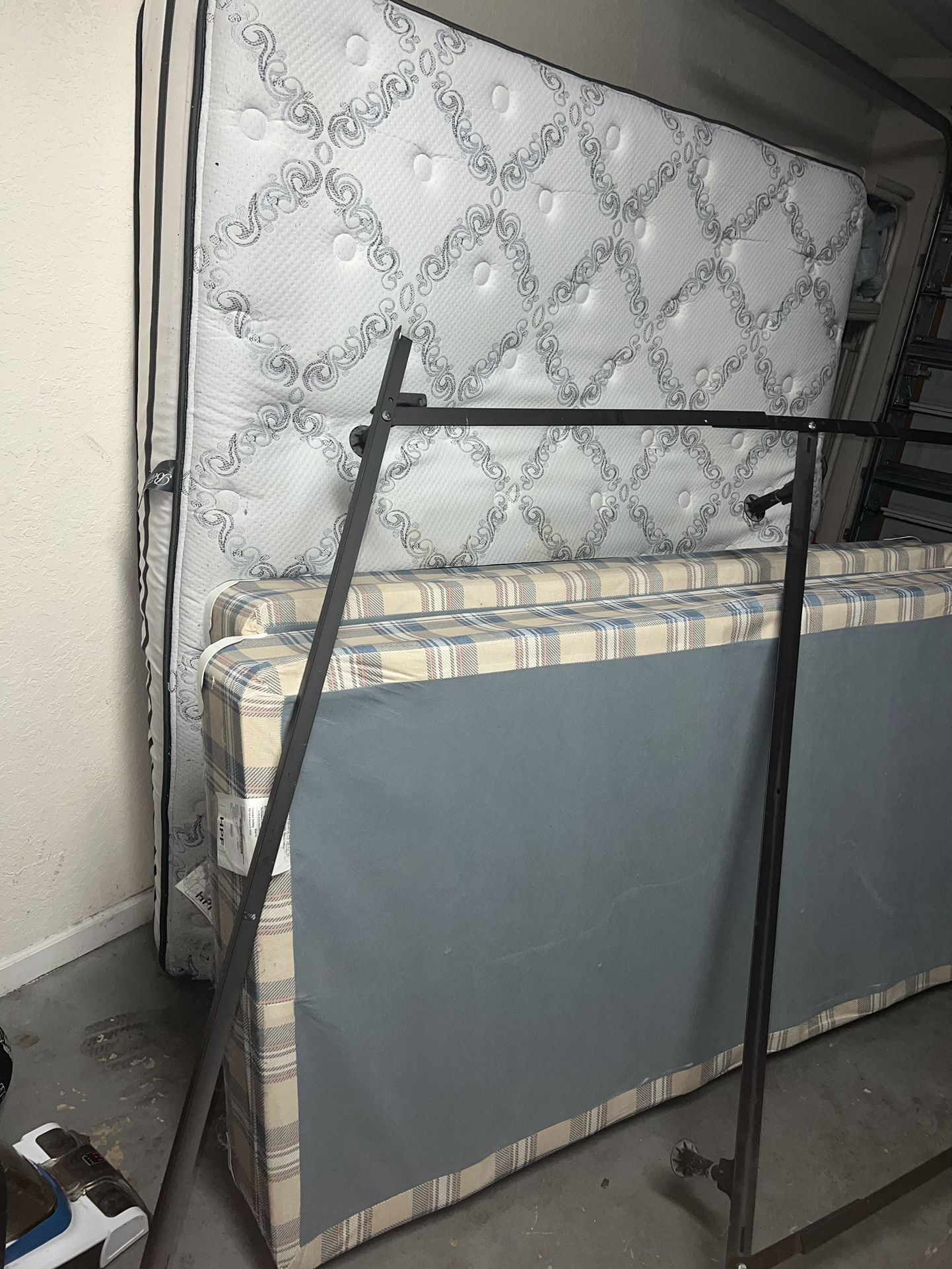 USED King Size Mattress Box Spring And Frame