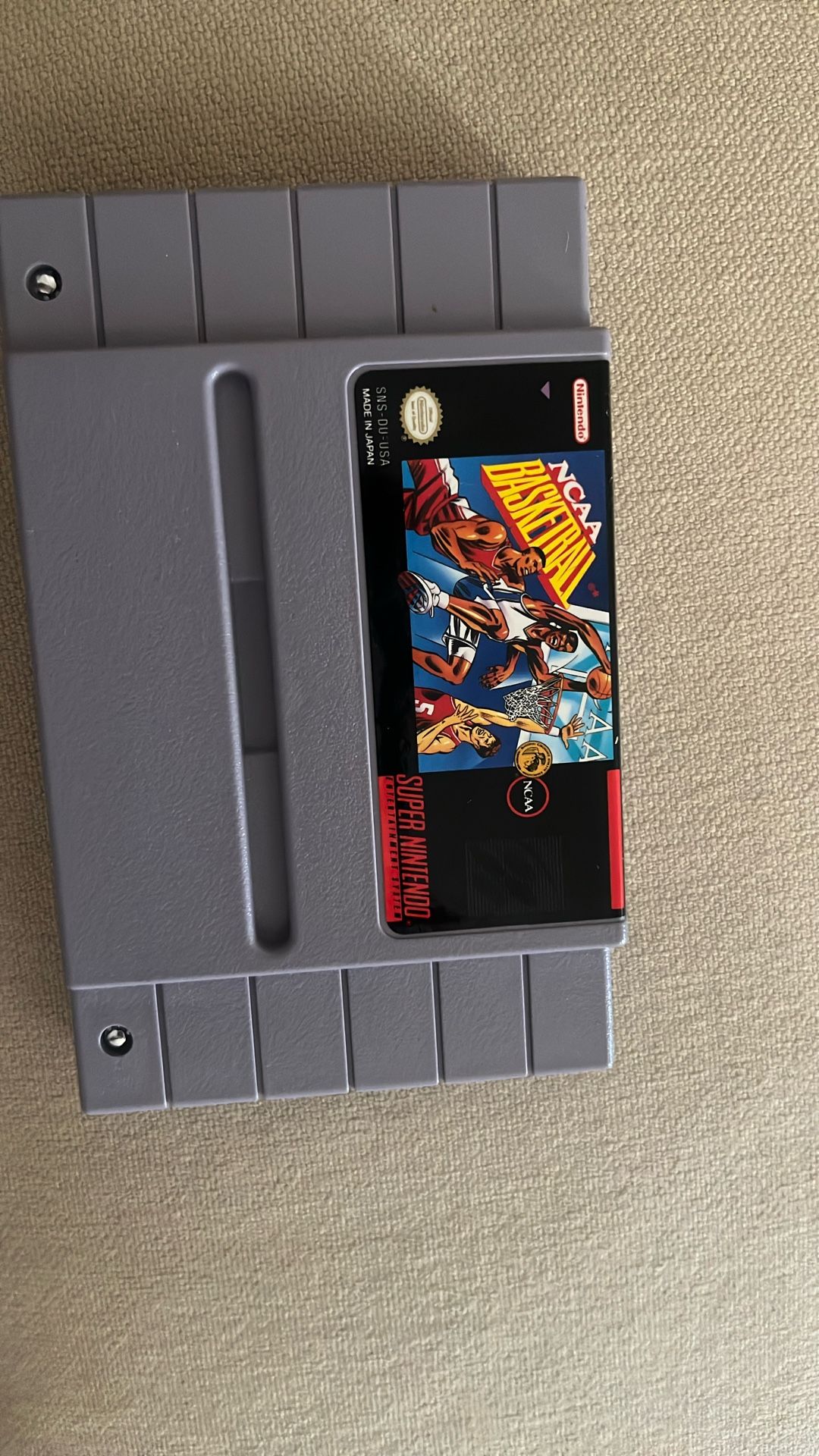 Super Nintendo NCAA Basketball Game