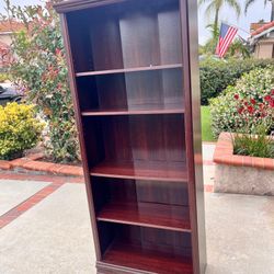 Tall Brown Book Case
