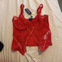 PrettyLittleThinf Red Corset