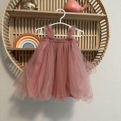 Infant Dusty Rose Tulle Dress 