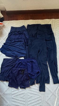 Girls / kids school navy uniform bottoms (skirts, shorts, leggings) size M-L