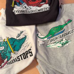 Snow Ski Dinosaurs, sweatshirts Adult ( 3 Sweatshirts For $30 ) Or $15 Each