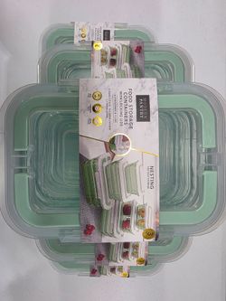 Modern Pantry Food Storage Containers with Locking Lids 3 pack
