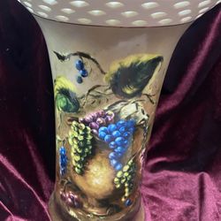 Vineyard. Blessings By Lisa White China Vase