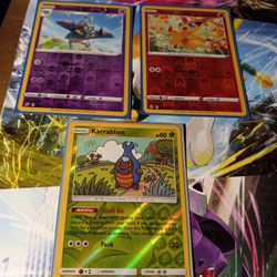 3 Pokemon Cards Reverse Holo