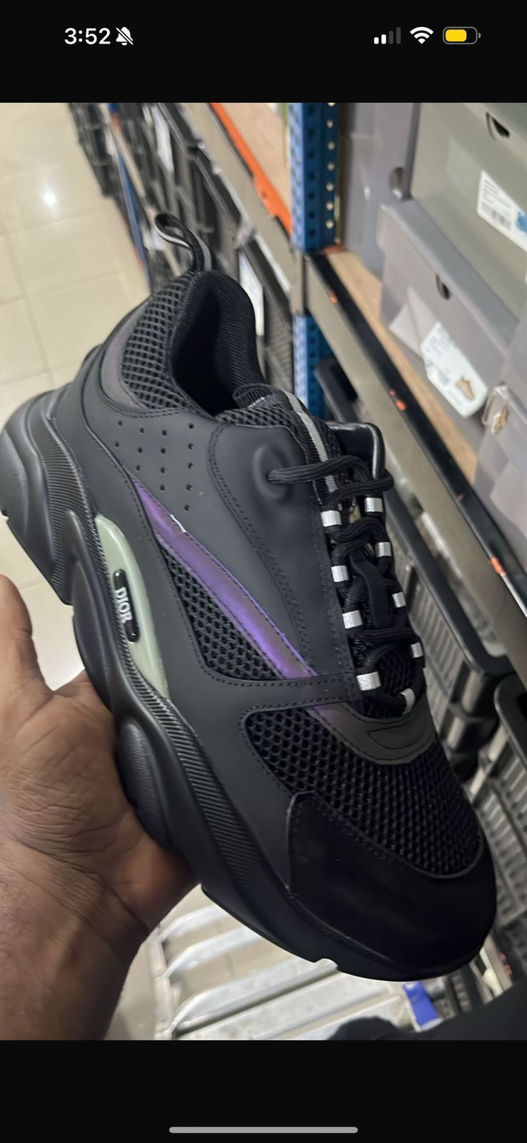 Dior B 22 Black With The Box