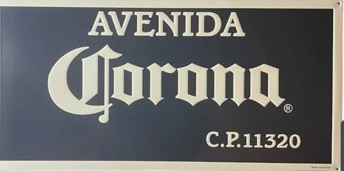 Corona sign Tin $40 Firm On Price