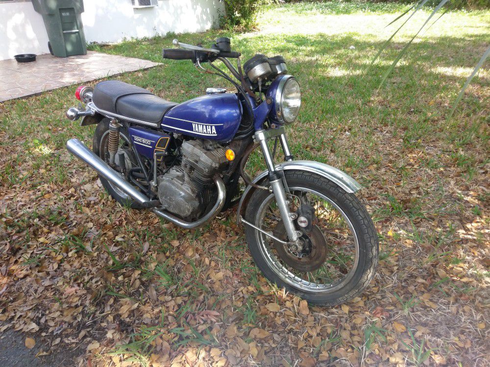 Yamaha tx500 1974 clean title project not running motorcycle bike