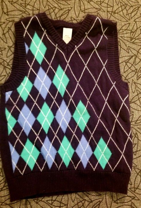 Used Toddler Boys Sweater Vest Sz: 4T