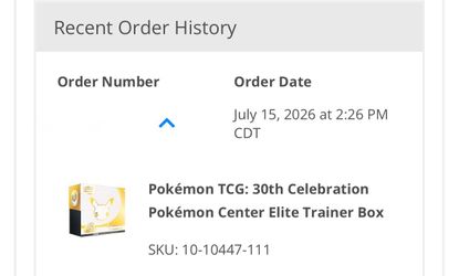 30TH CELEBRATIONS POKEMON CENTER ETB (read description)