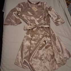 Womens Silk Nightgown Silk Robe.