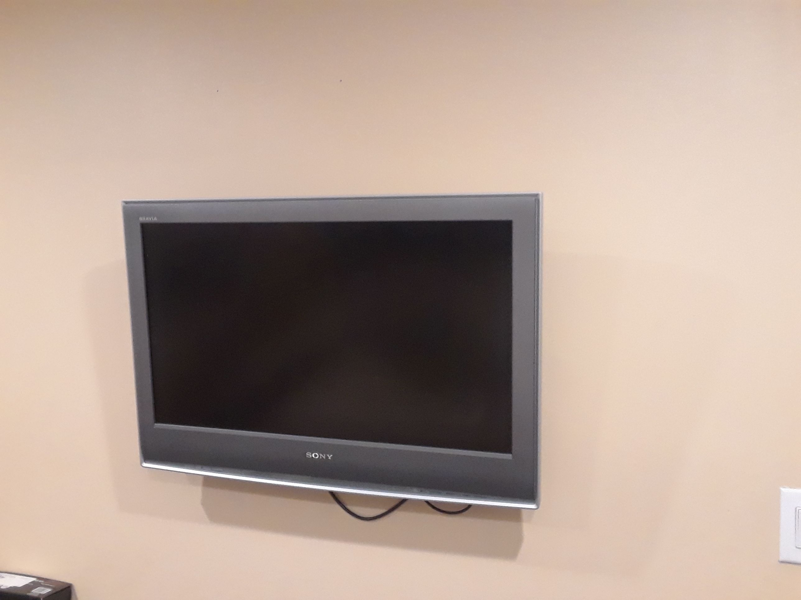 Sony Bravia 32 inch flat screen TV and mount