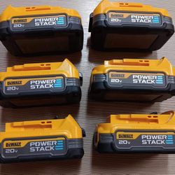Dewalt New Power Stack Battery 20v $60 Each One - Nuevos 