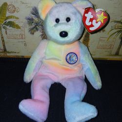 1999 Ty Beanie Baby "Birthday Bear."