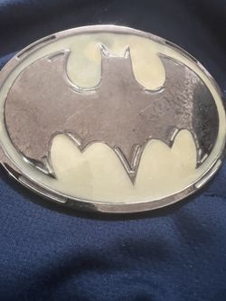 Vintage-Rare-BATMAN BELT BUCKLE- Photophorescent