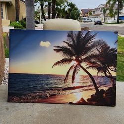 Beach Sunset Frame Paint
