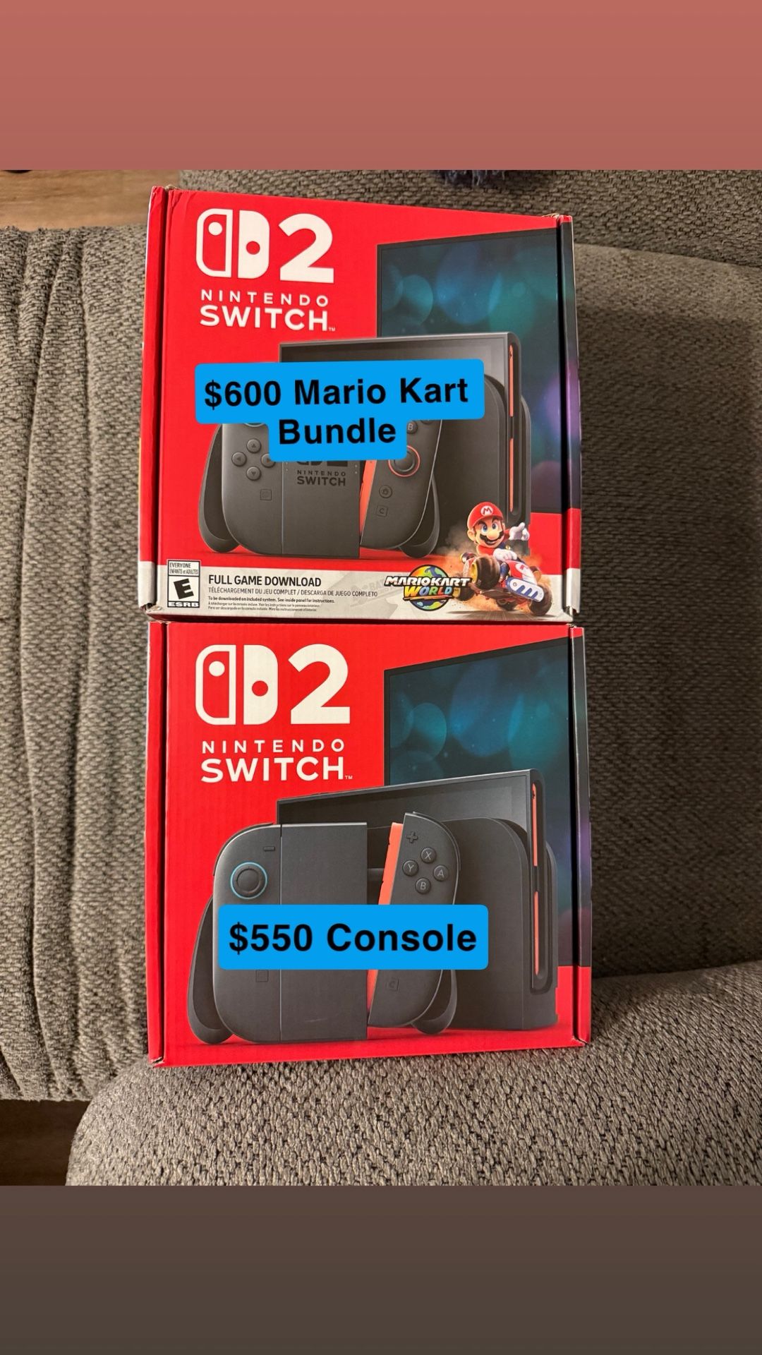 Nintendo Switch 2 New Sealed Console Bundle