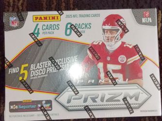 NFL panini trading cards six packs four cards each