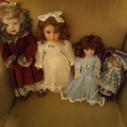 4 Vintage Dolls