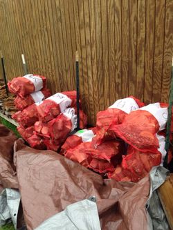 Bagged BBQ wood