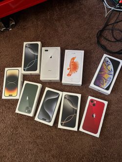 Empty iPhone Box Lot sale of 9!