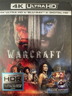 WARCRAFT (4K Ultra HD + Blu-Ray + Digital-2016)
