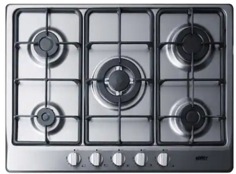 NEW Summit 27 in. Gas Cooktop in Stainless Steel with 5 Burners