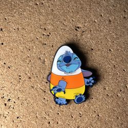 Disney Loungefly Halloween Stitch Dressed As A Candy Corn Mystery Pin