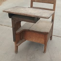 Vintage Child's Antique Wood Desk
