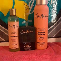 Shea Moisture Body Wash 18oz 1-bar Soap 1-massage Oil All For $18