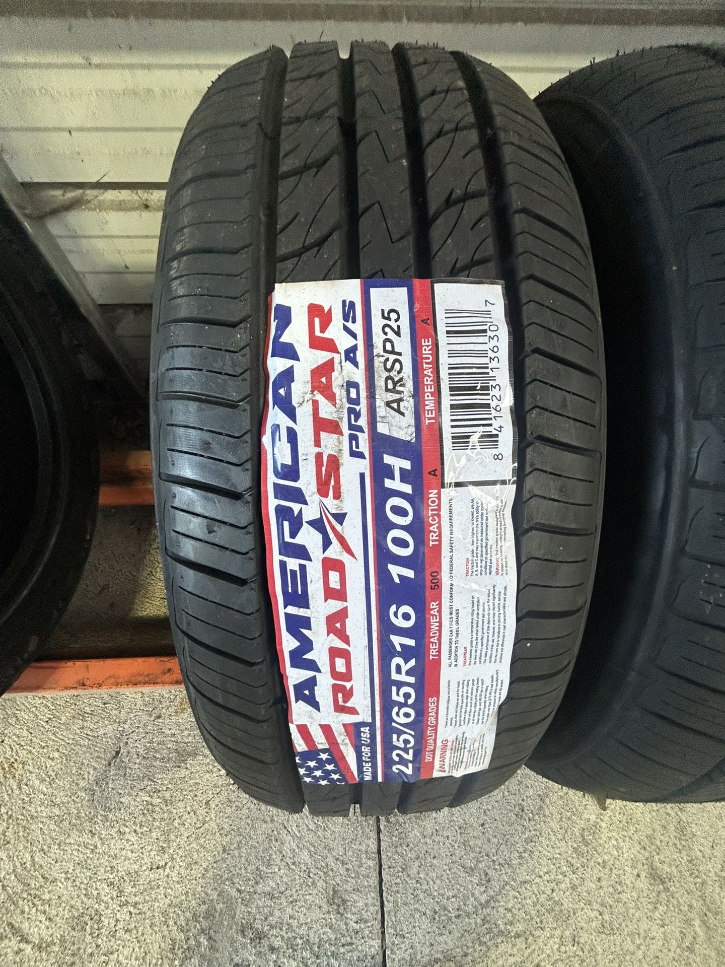 New 225/65R16 American Road Pro A/S $120 Per Tire