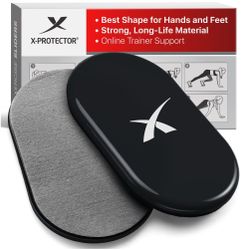 X-Protector Sliders for Working Out - 2 PCS - Double-Sided Exercise Sliders for Hard & Carpeted Floors - Gliders for Exercising - Premium Workout Slid