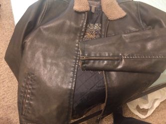 Aeropostale leather jacket