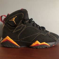 Air Jordan 7 Black/citrus - Varsity Red M9.5