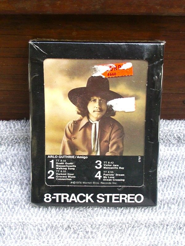 NEW Original SEALED Arlo Guthrie Amigo 8-Track Stereo Cartridge Tape 1976