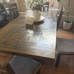 Dining Table And Six Chairs