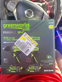 Green works unpack and drill